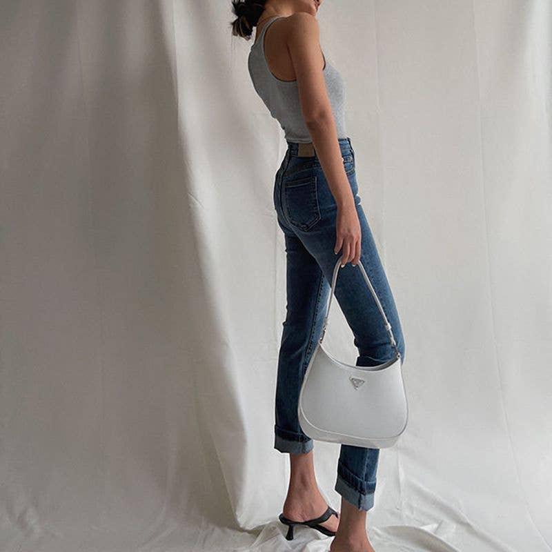 Ladies U-Neck Sleeveless Solid Color Tank Top LTY44159 - SWEETKAMA