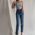 Ladies U-Neck Sleeveless Solid Color Tank Top LTY44159 - SWEETKAMA