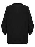 Ladies V-neck Hemming Daily Shirt 233SY53695-SN18 - SWEETKAMA