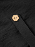 Ladies V-neck Hemming Daily Shirt 233SY53695-SN18 - SWEETKAMA