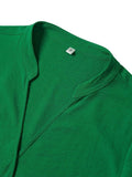Ladies V-neck Hemming Daily Shirt 233SY53695-SN18 - SWEETKAMA