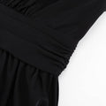 Ladies V-Neckl Long Sleeves Mini Dress LYQ10806H - SWEETKAMA