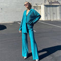 Ladies Wrinkle 3PCS Top & Pants Daily Set S157 - SWEETKAMA