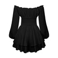 Ladies Wrinkle Boat Neck Daily Ruffled Jumpsuits GKAZ001 - SWEETKAMA