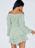 Ladies Wrinkle Boat Neck Daily Ruffled Jumpsuits GKAZ001 - SWEETKAMA