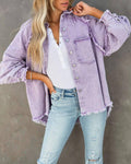 Long Sleeves Solid Color Ladies Daily Jacket 58013 - SWEETKAMA