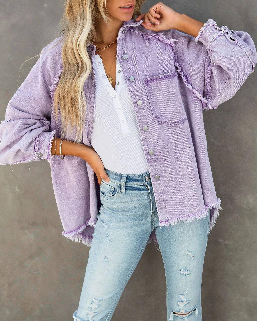 Long Sleeves Solid Color Ladies Daily Jacket 58013 - SWEETKAMA