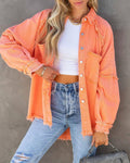 Long Sleeves Solid Color Ladies Daily Jacket 58013 - SWEETKAMA
