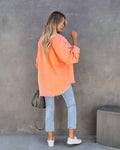 Long Sleeves Solid Color Ladies Daily Jacket 58013 - SWEETKAMA
