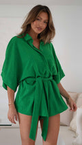 Mid Sleeves Solid Color Ladies Daily Dress 25501 - SWEETKAMA