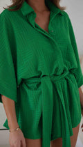 Mid Sleeves Solid Color Ladies Daily Dress 25501 - SWEETKAMA