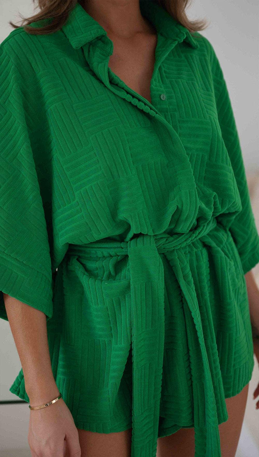 Mid Sleeves Solid Color Ladies Daily Dress 25501 - SWEETKAMA