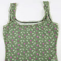 Missy Floral Print Mesh Selvedge Tank Top 15174 - SWEETKAMA