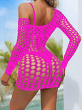 Off Shoulder See Through Hip Wrap Bodystocking K262 - SWEETKAMA