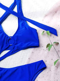 One Piece O-Ring Swimsuit LZ41 - SWEETKAMA