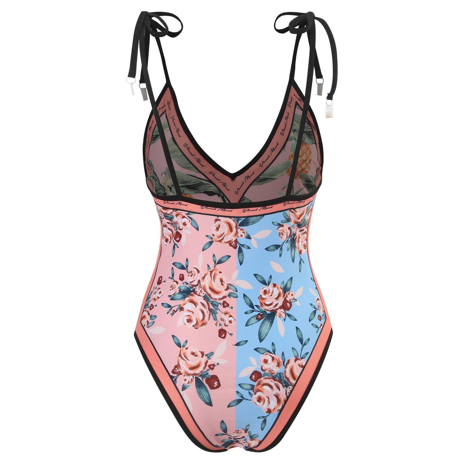 One Piece Swimsuit with Cover Up Y18 - SWEETKAMA