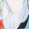 Open Back Wrap Front One Piece Swimsuit with Cover Up Y107 - SWEETKAMA