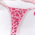 Pink Leopard Print Lingerie Set R1027A - SWEETKAMA