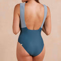 Ruched Shoulder Backflip One Piece Bikini Swimsuit FKSW2302A - SWEETKAMA