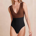 Ruched Shoulder Backflip One Piece Bikini Swimsuit FKSW2302A - SWEETKAMA