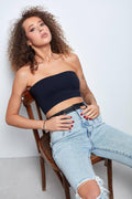 Seamless Double Layered Bandeau Tops SKT3003 - SWEETKAMA