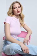 Seamless Short Sleeve Crop Top T-shirt Tops SKT3010 - SWEETKAMA