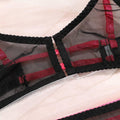 See Through Sexy Lingerie Set with Garter Belt 2550 - SWEETKAMA