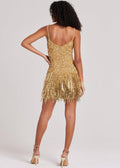 Sequin Fringe Sleeveless Spaghetti Strap Dress YH-0241 - SWEETKAMA