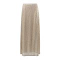 Sequin High Waist Solid Color Long Skirt BSQ0017 - SWEETKAMA