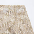 Sequin High Waist Solid Color Long Skirt BSQ0017 - SWEETKAMA