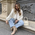 Sequin Long Sleeves Round Neck Women Daily Jacket SH8450 - SWEETKAMA