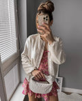 Sequin Long Sleeves Round Neck Women Daily Jacket SH8450 - SWEETKAMA