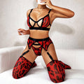 Sexy Leopard Print Lingerie Set R0092A - SWEETKAMA