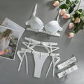 Sexy Solid Color Bandage Lingerie Set R0068A - SWEETKAMA