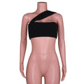 Sexy Solid Color Knit Halter Bandeau Top LH0569 - SWEETKAMA