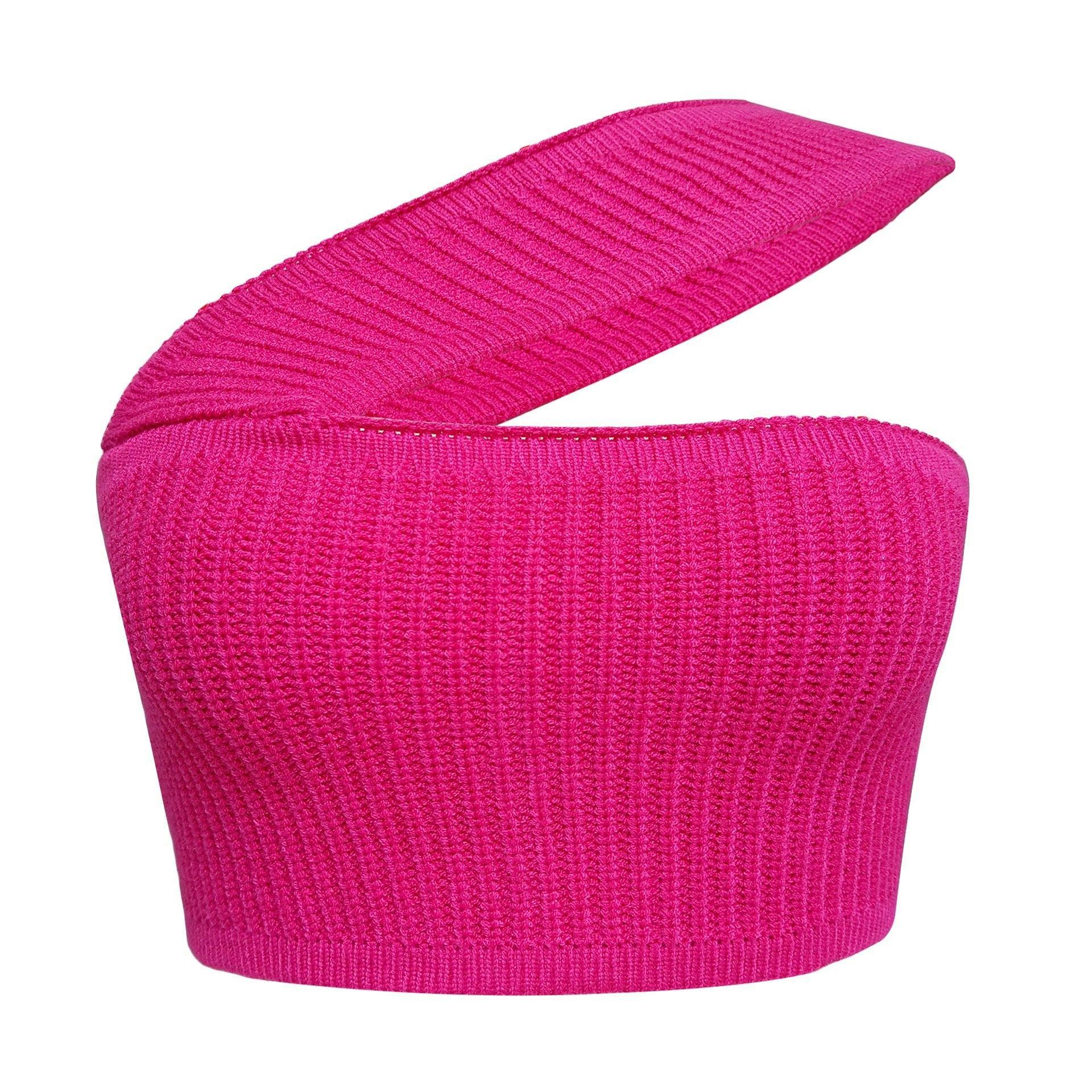 Sexy Solid Color Knit Halter Bandeau Top LH0569 - SWEETKAMA