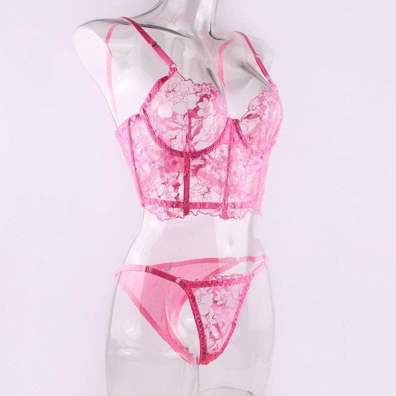 Sexy Solid Color Lingerie Set R0047A - SWEETKAMA