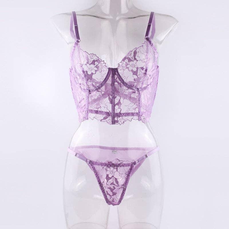Sexy Solid Color Lingerie Set R0047A - SWEETKAMA