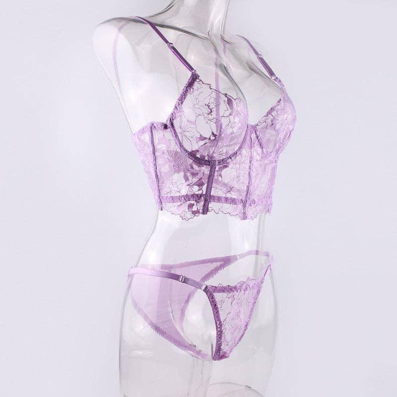 Sexy Solid Color Lingerie Set R0047A - SWEETKAMA