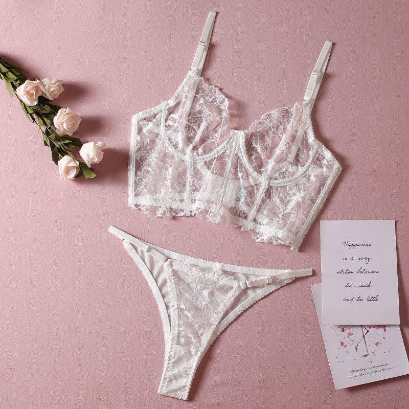 Sexy Solid Color Lingerie Set R0047A - SWEETKAMA