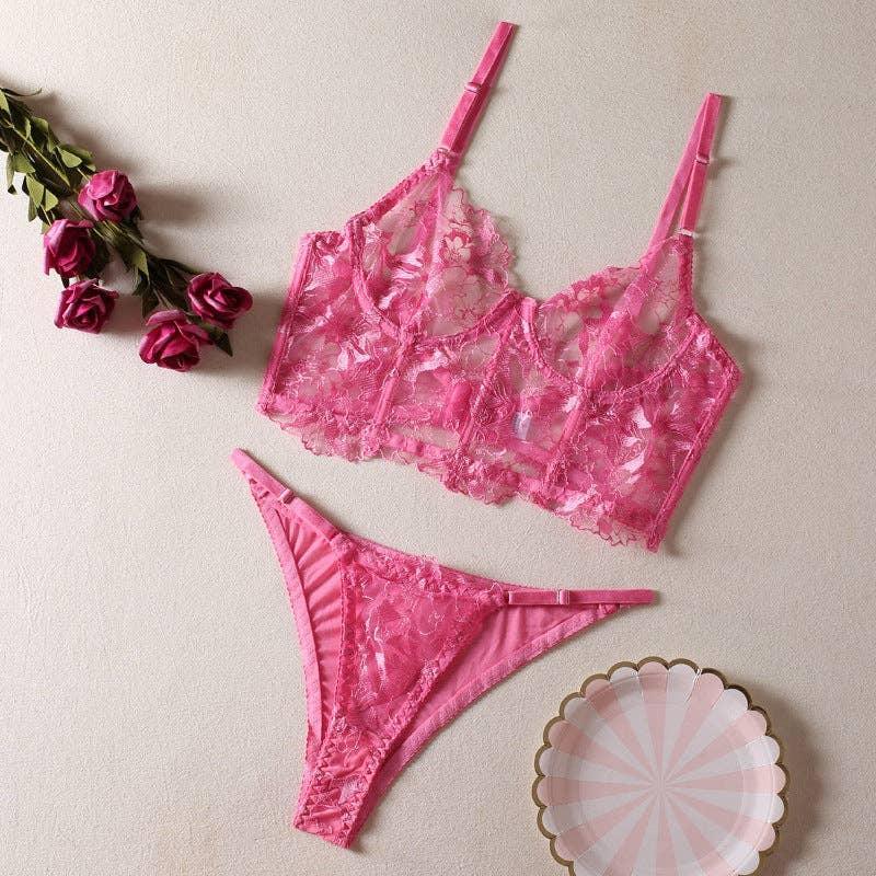 Sexy Solid Color Lingerie Set R0047A - SWEETKAMA