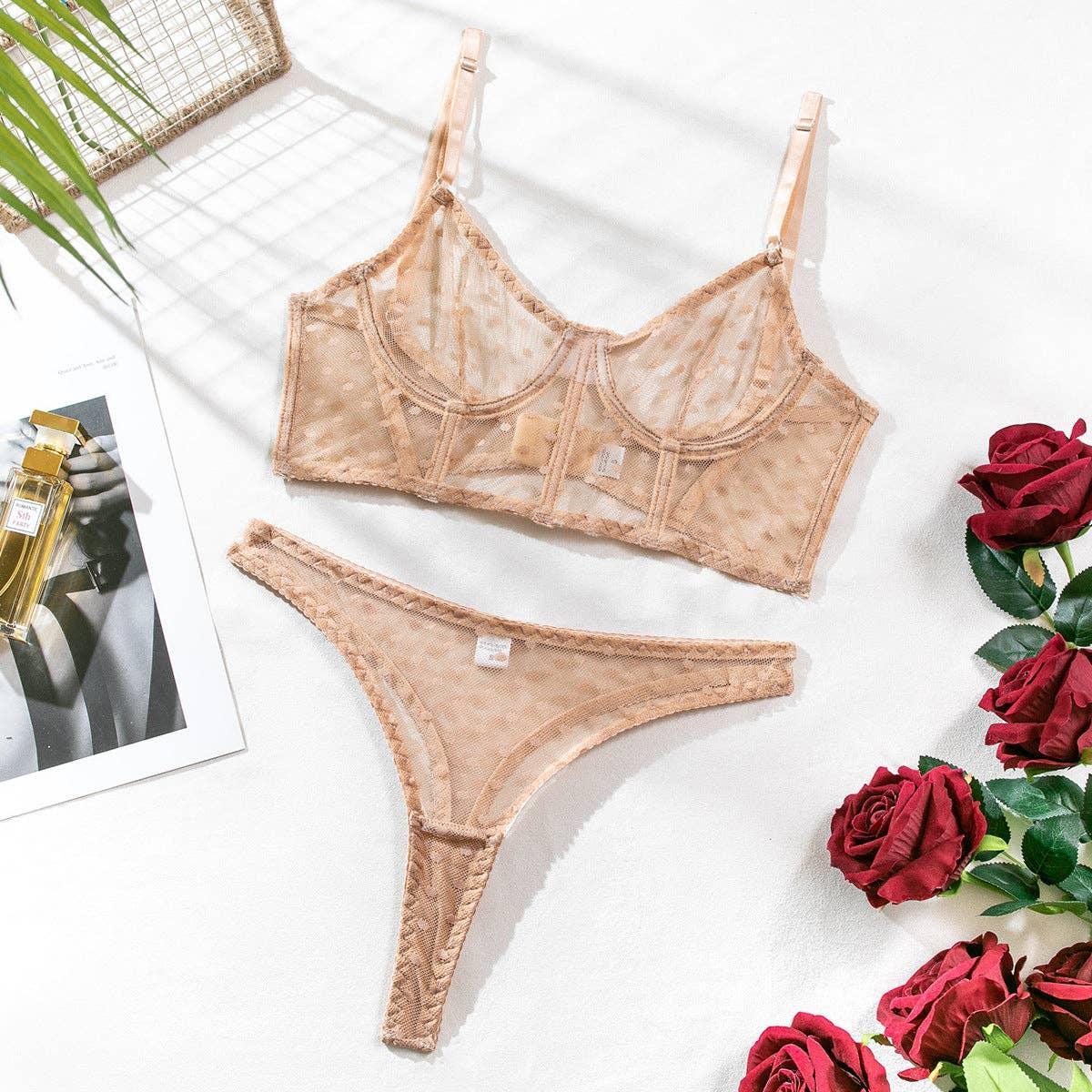 Sexy Solid Color Lingerie Set R0081A - SWEETKAMA