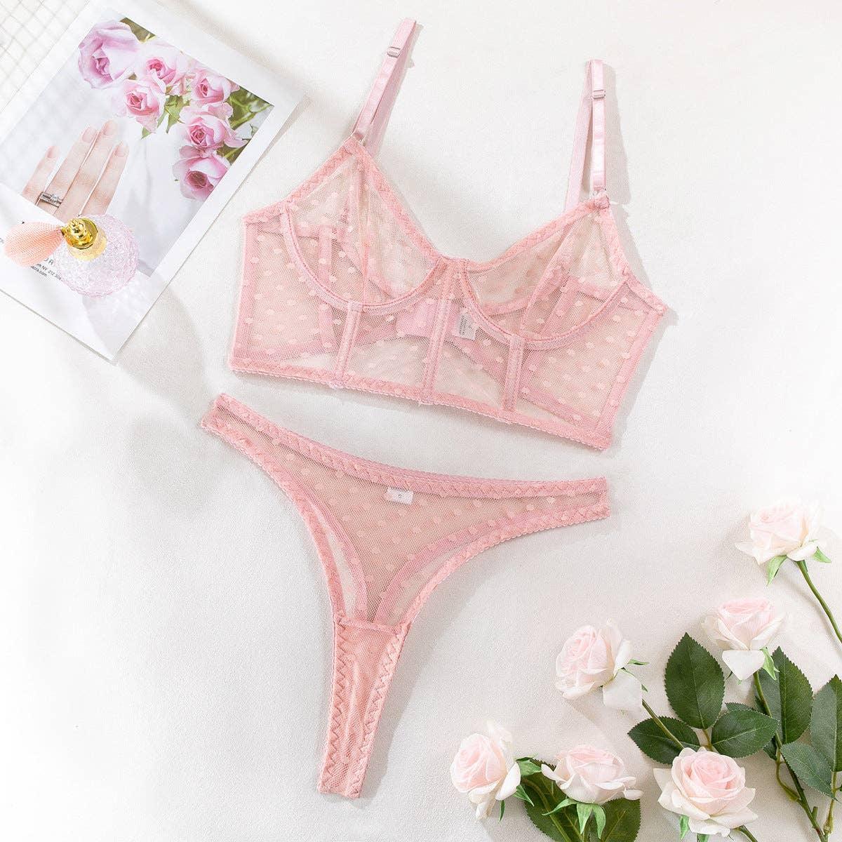 Sexy Solid Color Lingerie Set R0081A - SWEETKAMA