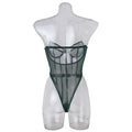Sexy Solid Color See Sheer Back Hallow Out Teddy 0051 - SWEETKAMA