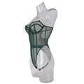 Sexy Solid Color See Sheer Back Hallow Out Teddy 0051 - SWEETKAMA