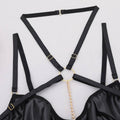Sexy Solid Color Sexy Lingerie Set with Garter LS1658 - SWEETKAMA