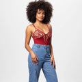 Sexy Solid Color Teddy Lace Lingerie Bodysuit 32524 - SWEETKAMA