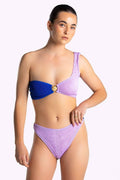 Shell Collection Wrinkle Color Block 2PCS Bikini Set Y66 - SWEETKAMA
