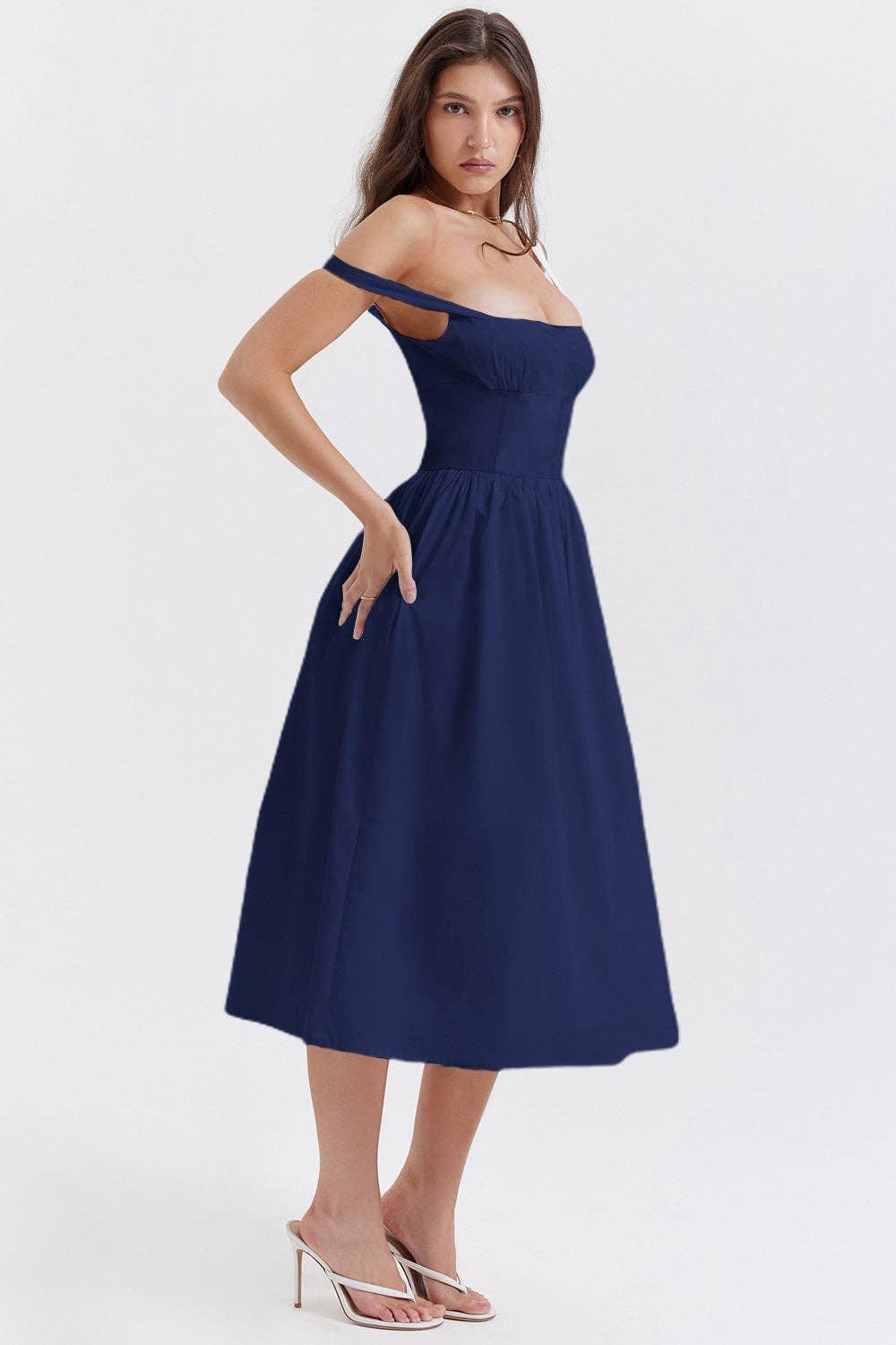 Sleeveless Solid Color Ladies Daily Dress 25521 - SWEETKAMA
