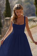 Sleeveless Solid Color Ladies Daily Dress 25521 - SWEETKAMA